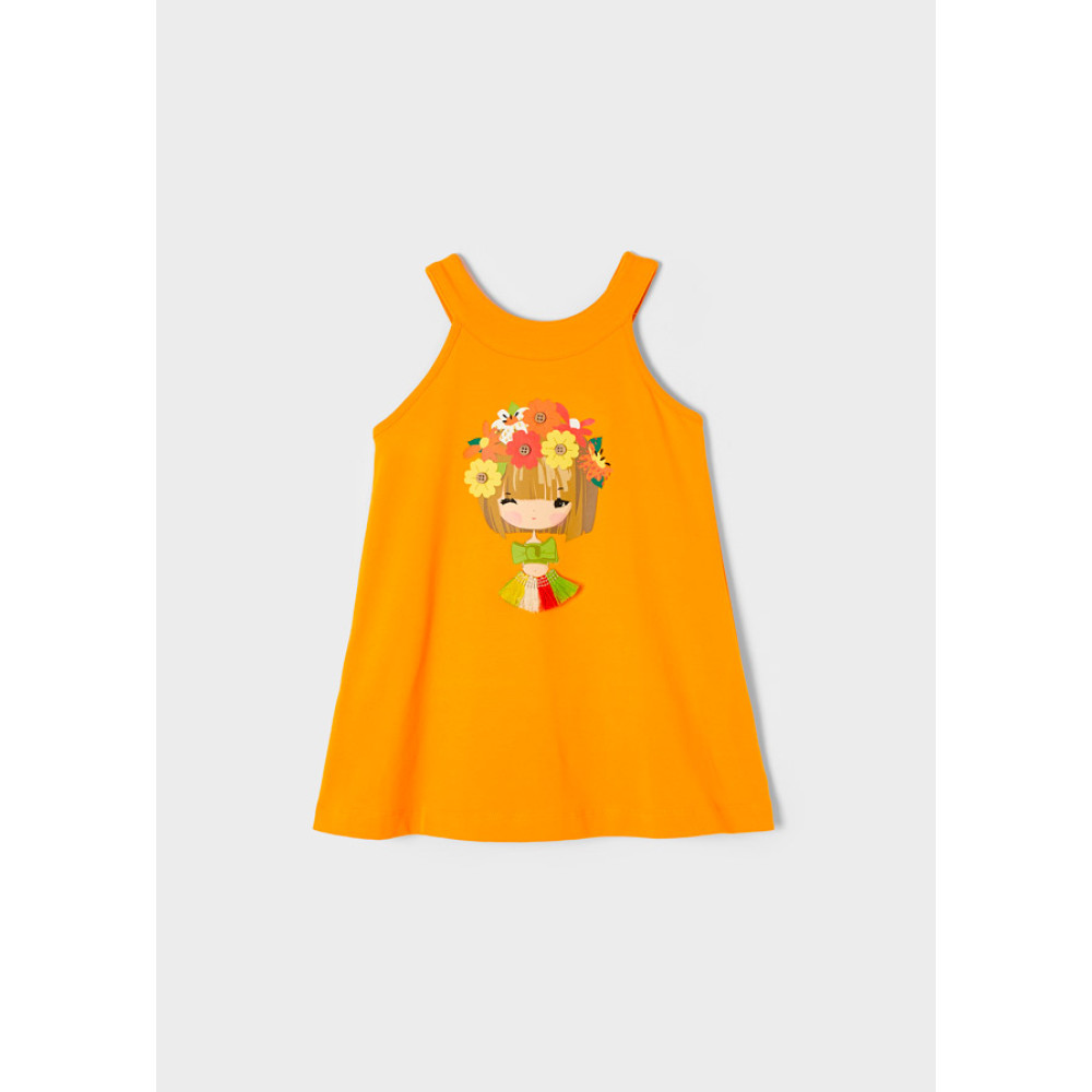 Mayoral Φορεμα τιραντες φιογκοι 22-03950 - κολοκυθα