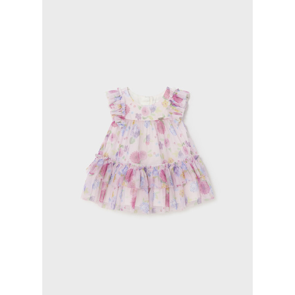 Mayoral Tulle printed dress 24-01818 - Lullaby ro
