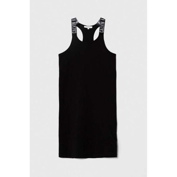 Calvin klein Φόρεμα με χοντρές τιράντες KY0KY00060 - μαύρο