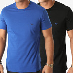 Emporio Armani T-shirt 2 pack 1112670A722 - black-gentian