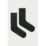 Tommy Hilfiger Κάλτσες 2pack Dot 100001493 - black