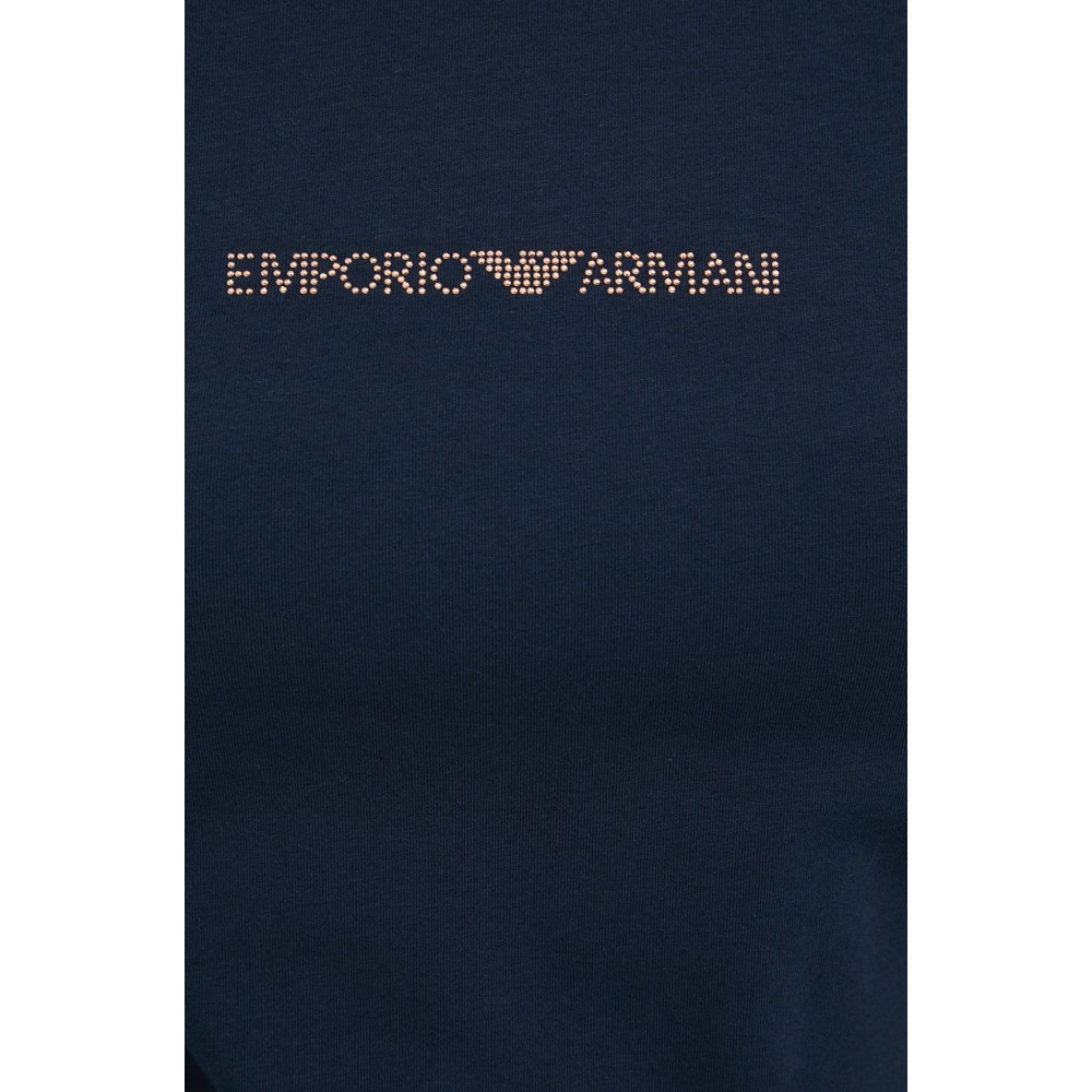Emporio Armani Μπλούζα Μακρύ Μανικί Strass 1632292F223 - marine
