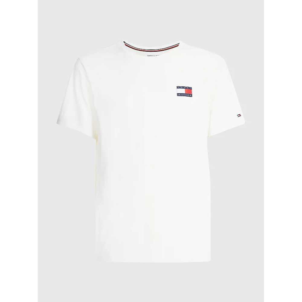 Tommy Hilfiger T-shirt Embroidery Flag UM0UM02704 - Ivory