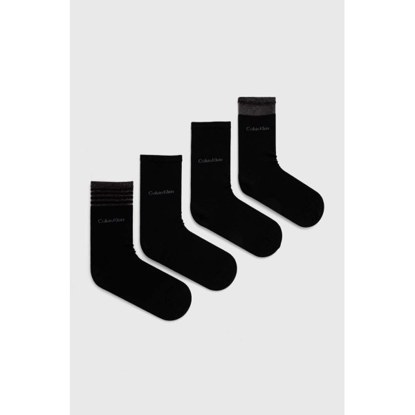Calvin klein Κάλτσες 4 pack  Lurex Holiday 701224116 - black