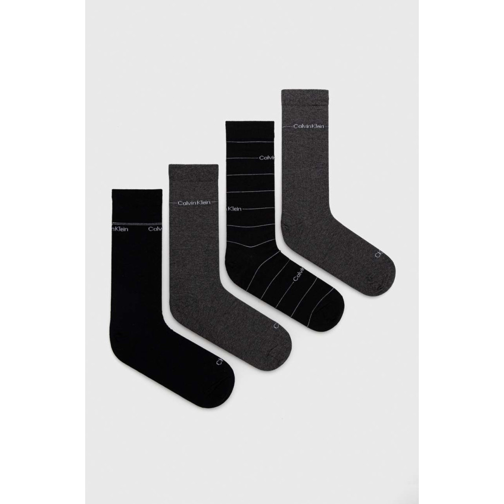 Calvin klein Κάλτσες 4pack Stripe Tin Giftbox 701219835 - black combo
