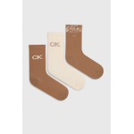 Calvin klein Κάλτσες 3pack Carton Slider Box 701219849 - camel combo