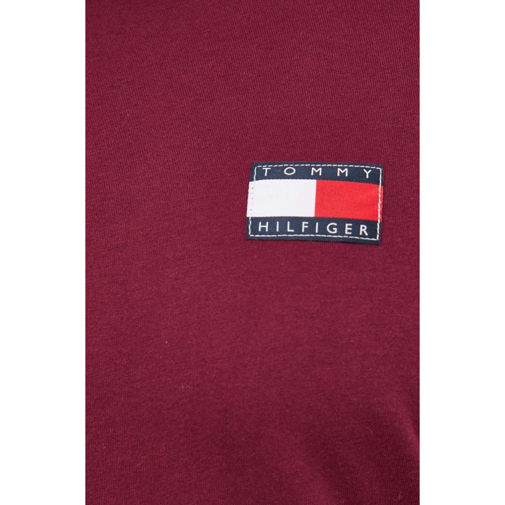 Tommy Hilfiger T-shirt Embroidery Flag UM0UM02704 - Classic Burgundy
