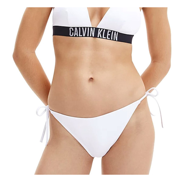 Calvin klein Μαγιό Λεπτό Κορδόνι Cheeky Bikini KW0KW01724 - Pvh Classic White