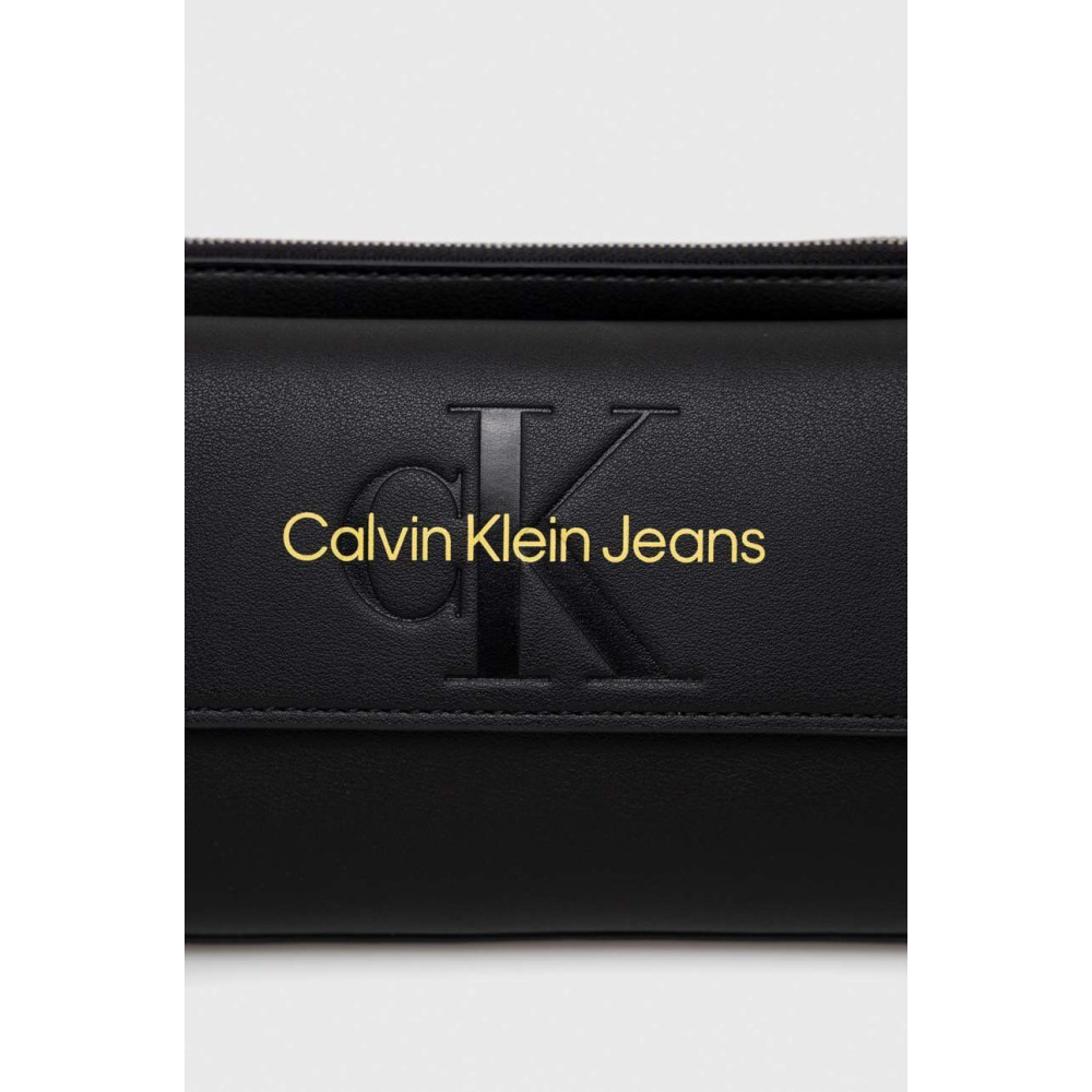 Calvin klein Τσαντάκι Sculpted EW Flap XBody Mono K60K610579 - Fashion Black