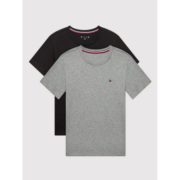 Tommy Hilfiger 2-pack T-shirt basic UB0UB00310 - Medium Grey Ht/Black
