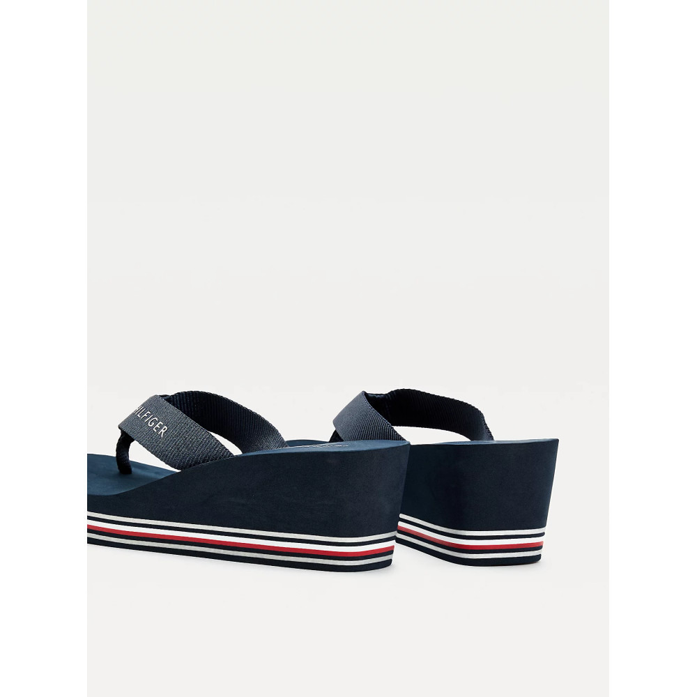 Tommy Hilfiger Beach Sandals Stripes Wedge FW0FW05655 - Desert Sky