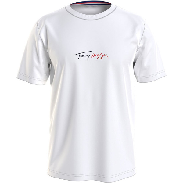 Tommy Hilfiger Μπλούζα κοντό μανίκι Signature UM0UM02513 - White