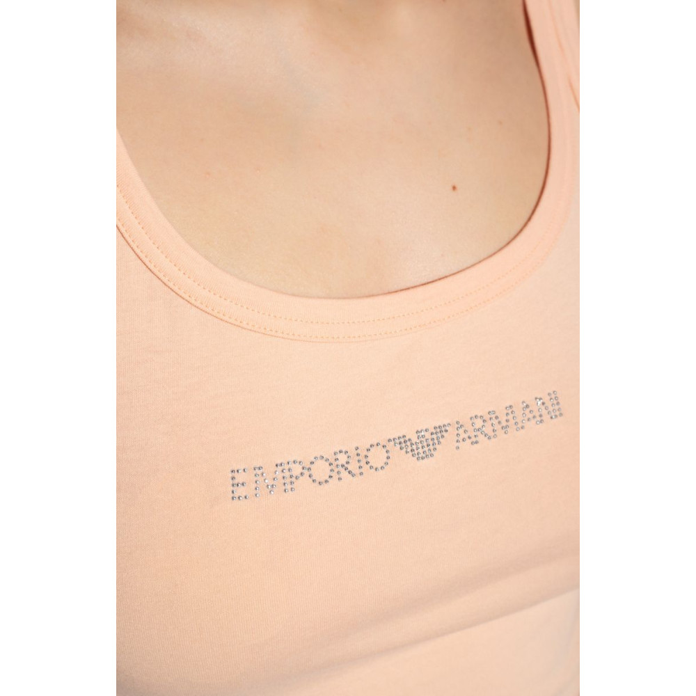 Emporio Armani Μπλούζα με τιράντα 1625813R223 - apricot