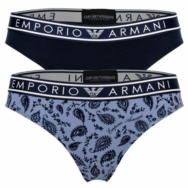 Emporio Armani Brazilian slip 2 pack 1633373R219 - marine-paisley pr