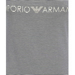 Emporio Armani Φόρεμα μακό ριγέ 1645473R219 - marine-crema