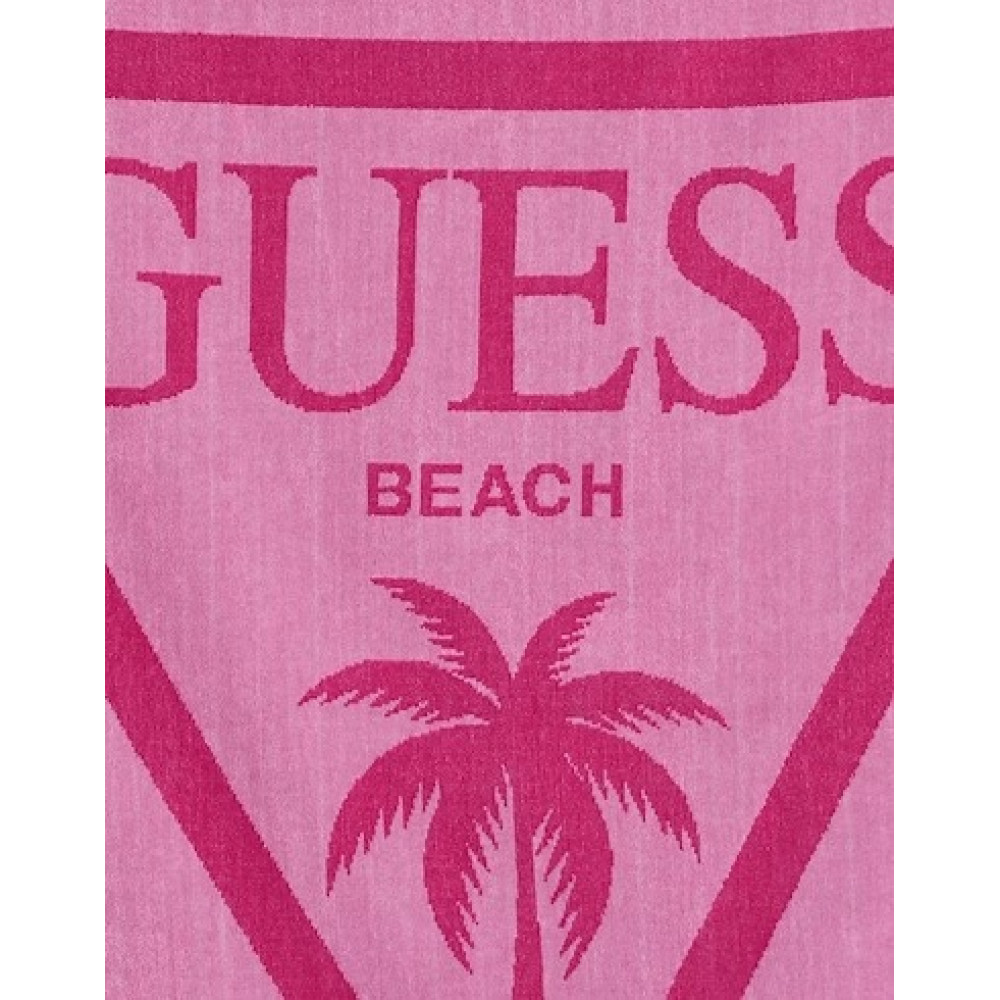 Guess Beach Towel βελουτέ 180x100 cm F02Z00SG00L - vivid pink