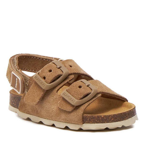 Mayoral Leather sandals 24-41603 - Natural