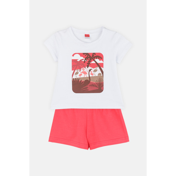 Joyce Set shorts Flamingo Jungle 2411136 - fushia