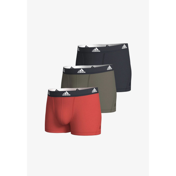 adidas Boxer 3 pack Active Flex Cotton 4A1M02 - κόκκινο-χακί-μαύρο