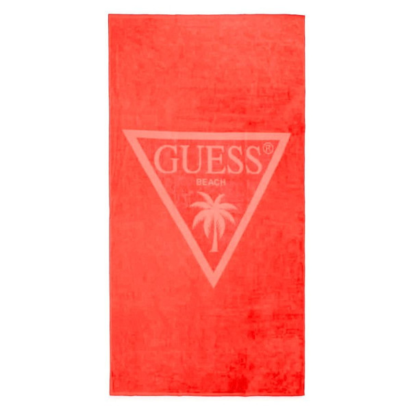 Guess Πετσέτα Παραλίας βελουτέ Triangle 180x100 cm E4GZ03SG00L - fluo coral