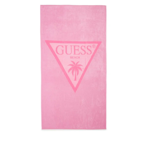 Guess Πετσέτα Παραλίας βελουτέ Triangle 180x100 cm E4GZ03SG00L - vivid pink
