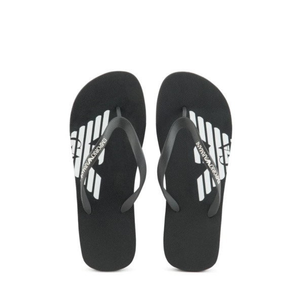 Emporio Armani Flip Flops XVQS08XN746 - black-white
