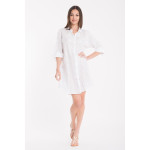 David Romina 3-4 Shirt Dress DB22-004 - white