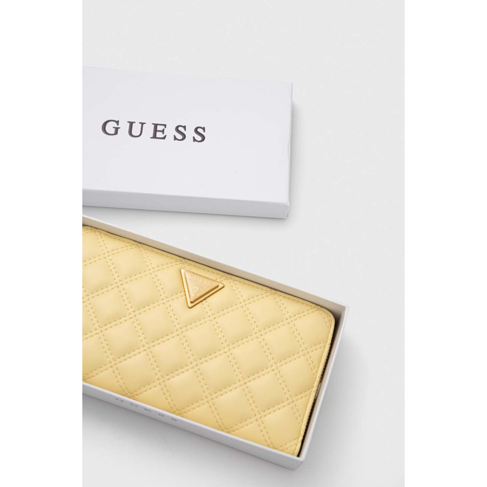 Guess Πορτοφόλι Guilly SLG Cheque Organizer SWQA874863 - yellow