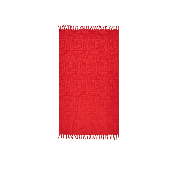 Emporio Armani Beach Towel 100x180cm 2317624R452 - red