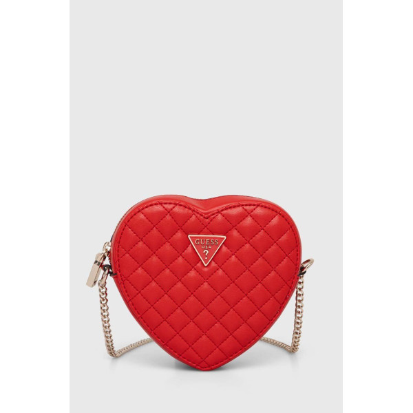 Guess Τσαντάκι Rianee Quilt Heart HWQG923677 - red