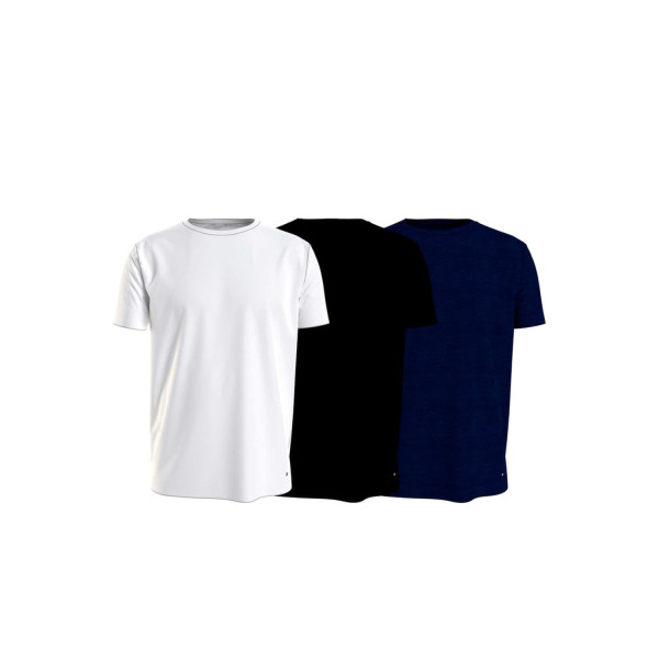 Tommy Hilfiger T-shirt 3 pack 2S87905187 - λευκό-μπλε-μαύρο