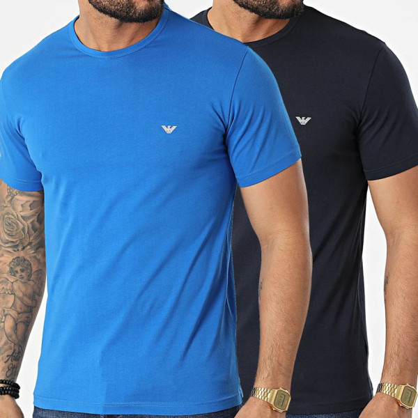 Emporio Armani T-shirt 2 pack 1112672R722 - marine/royal blue