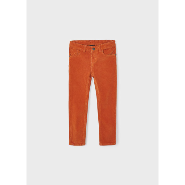 Mayoral Basic slim fit cord trousers 13-00537 - Pumpkin