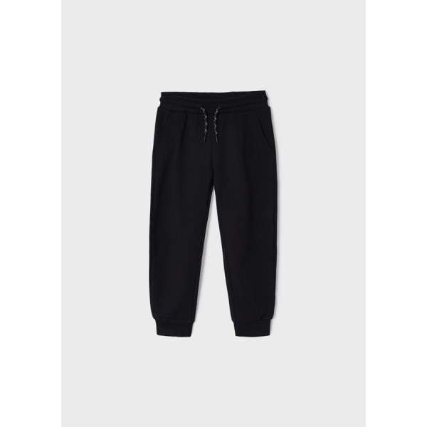 Mayoral Basic cuffed fleece trousers 13-00725 - Black