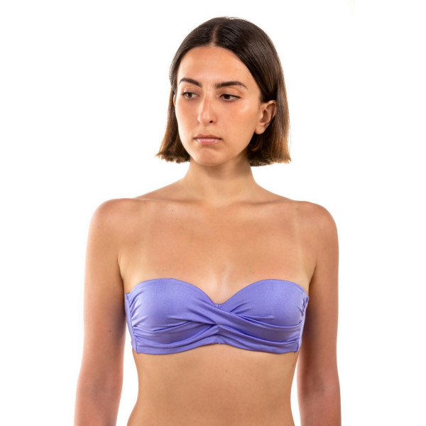 Bluepoint Μαγιό strapless cup C Solid 23066193C - lilac