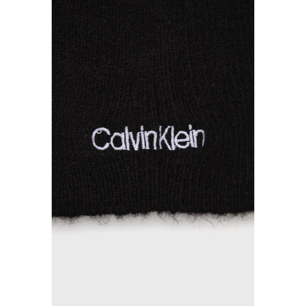 Calvin klein Σκούφος Basic Wool No Fold K50K507444 - Ck Black