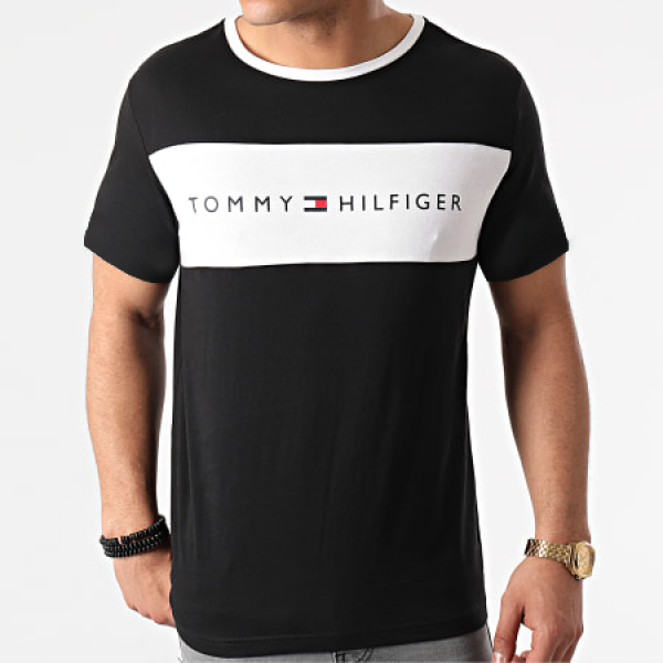 Tommy Hilfiger T-shirt Logo Flag UM0UM01170 - BDS Black