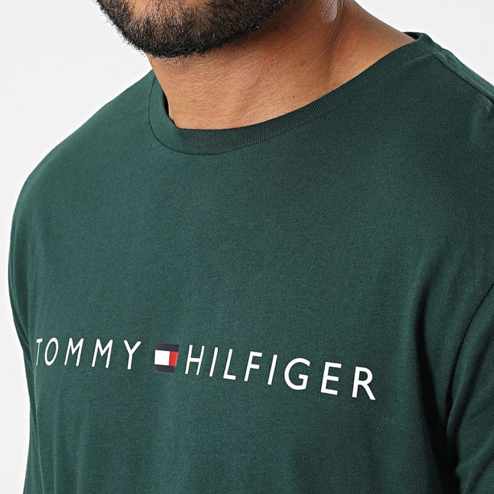 Tommy Hilfiger T-shirt CN LS Logo UM0UM01171 - Hunter