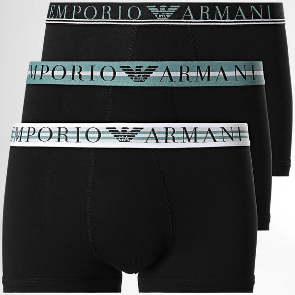 Emporio Armani Boxer 3 pack Stripes 1113573F723 - black