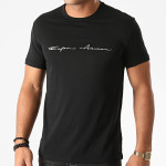Emporio Armani T-shirt Signature Organic Cotton 1108530A724 - black