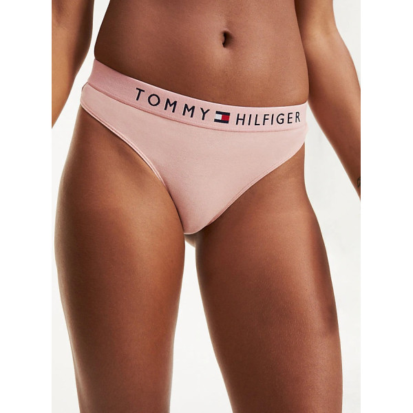 Tommy Hilfiger String βαμβακερό Logo UW0UW01555 - rose tan