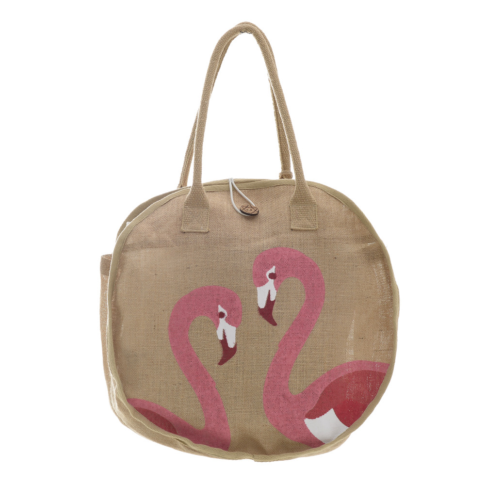 Ble Τσάντα στρογγυλή Flamingos 5-42-096-0001 - μπεζ