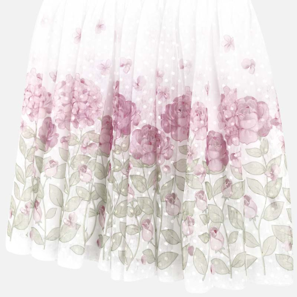 Mayoral Φορεμα πλουμιστο μπορντ λουλο 20-06969 - ροζε