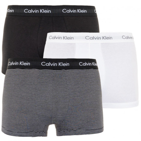 Calvin klein Boxer 3 pack U2664G - μαύρο-λευκό-ριγέ