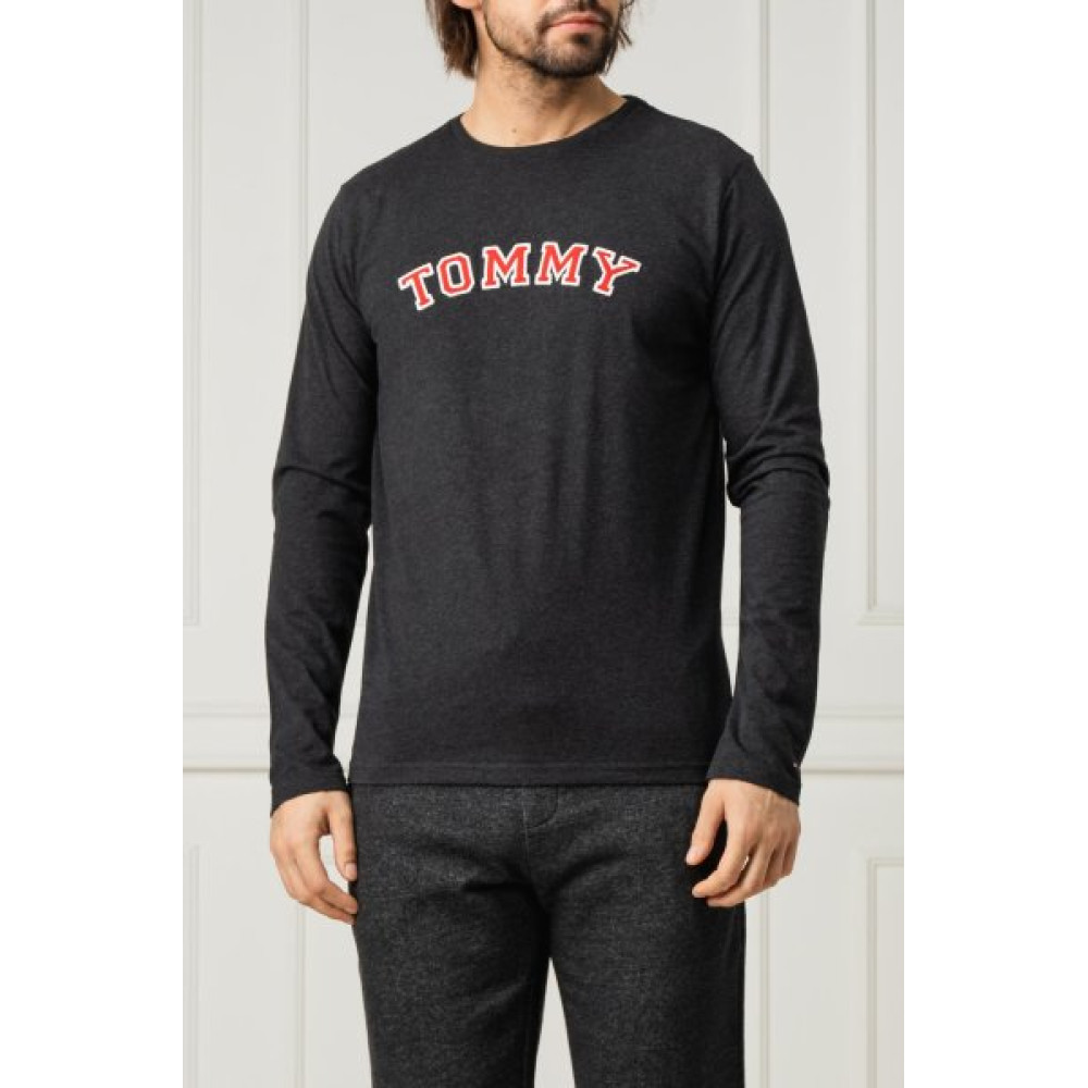 Tommy Hilfiger T-shirt CN LS Logo UM0UM01628 - dark grey