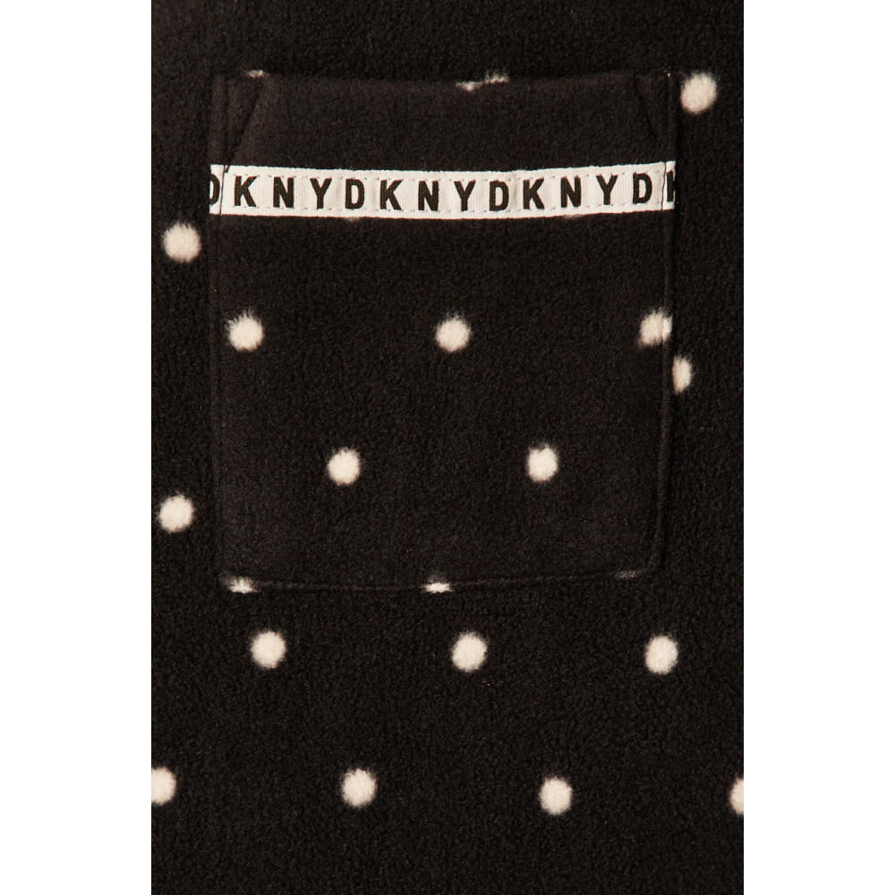 DKNY Πυτζάμα fleece To me From me YI2119479F - μαύρο