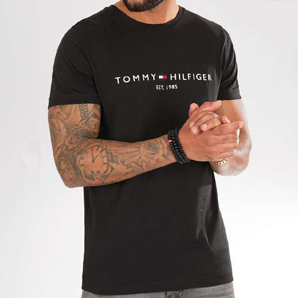 Tommy Hilfiger T-shirt Core Logo MW0MW11465 - μαύρο