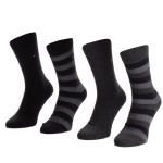 Tommy Hilfiger Κάλτσες 4 ζευγάρια Panoramic America 482002001 - μαύρο