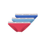 Tommy Hilfiger Slip 3 pack UW0UW00043 - κόκκινο-μπλέ ρουά-γαλάζιο